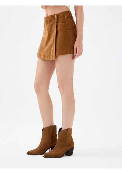 Regular Fit Kadın Etek Camel