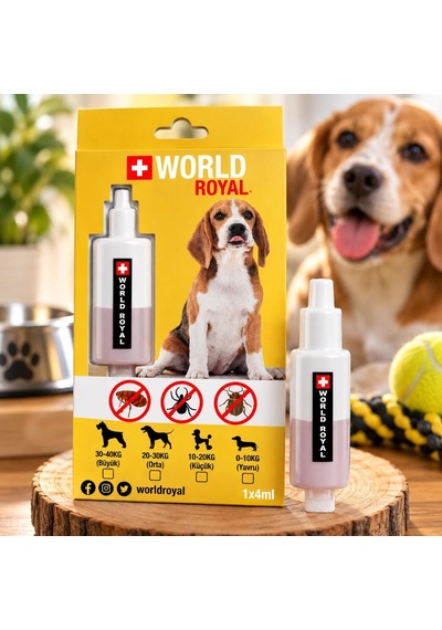 World Royal Köpek Derisi Bakım Solüsyonu, Tüm Köpek Cinsleri İçin, Kolay Uygulama