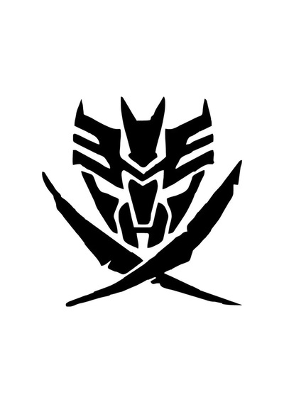 Transformers Tribal Sticker Oto Motor Laptop Duvar Folyo Sticker 20 X 20 Cm