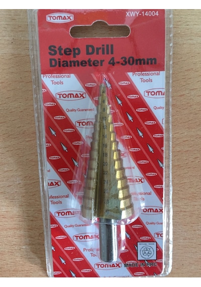 TOMAX KADEMELİ METAL DELİCİ MATKAP UCU - 4 MM - 30 MM ARASI