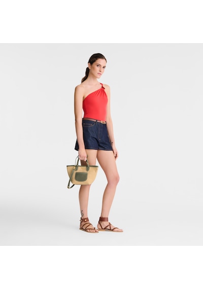 Longchamp Le Plıage Collectıon Xs Kadın El Ve Çapraz Çanta 10307 Hgk Yeşil - Camel