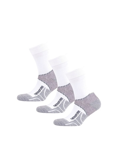 Thermoform Unisex Walking Uzun Çorap Beyaz 3'lü Paket