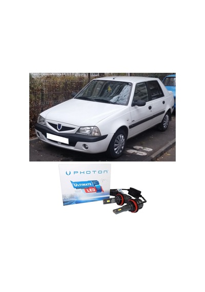 Dacia Solenza Uzun + Kısa Led Xenon Kısa Far Ampulü H4 Ultimate Yeni Seri Beyaz