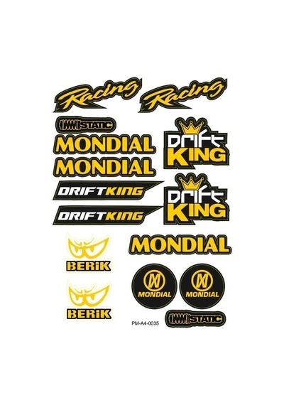 Mondial Uyumlu A4 Çoklu Sticker Seti 04 Diğer
