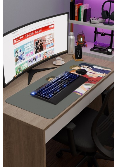 Anohana Anime V1 - 90x40 Xxl Gaming Kauçuk Kaymaz Taban Mouse Pad Fare Altlığı