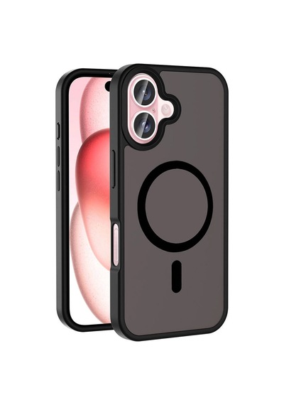 Apple Apple iPhone Uyumlu  16 Plus Kılıf M-safe Şarj Özellikli Mat Arka Yüzey Zore Sio Kapak Çok Renkli