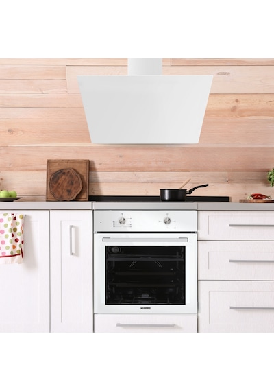 Kumtel B66-S2 - KO-40TAHDF - DA6-833 Home Basic Beyaz Cam Ankastre Set