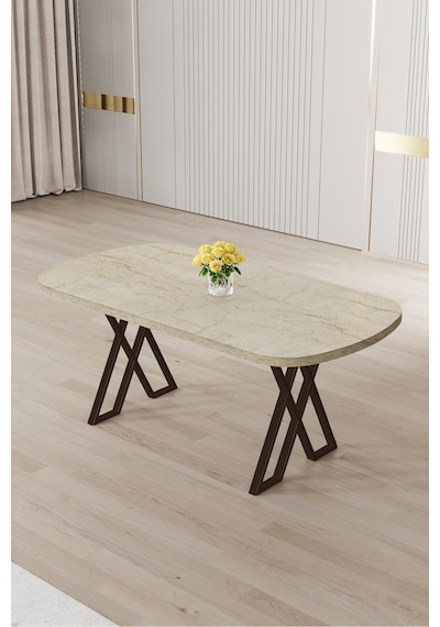 Canisa Kaye Serisi Mdf 90x168 Traverten Mutfak Masası Takımı 4 Antrasit Sandalye Traverten Masa Antrasit Sandalye Canisa Kaye Serisi Mdf 90x168 Traverten Mutfak Masası Takımı 4 Antrasit Sandalye Traverten Masa Antrasit Sandalye