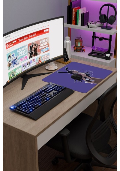 Bunny Girl Senpai Anime V2 - 48x40 Xl Gaming Kauçuk Kaymaz Taban Mouse Pad Fare Altlığı