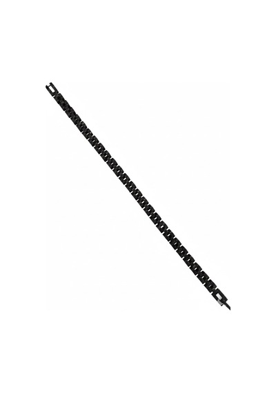 Siyah Çelik Erkek Çelik Bileklik Boy 21.5 Cm / En 0.6 Mm - Ebl0074