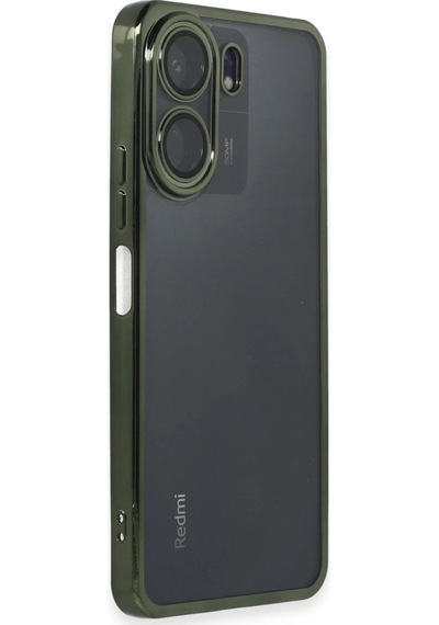 Xiaomi Redmi 13c Kılıf Razer Lensli Silikon - Yeşil