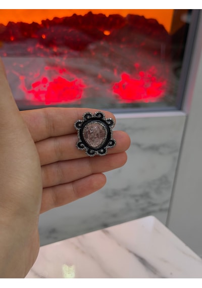 Pembe Turmalin Elmas Yüzük 363