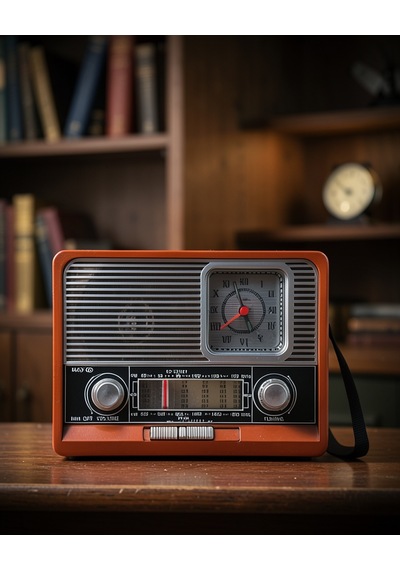 Vintage Radyo Taşınabilir Bluetooth Hoparlör Uczzznostaljik1647radyooo1