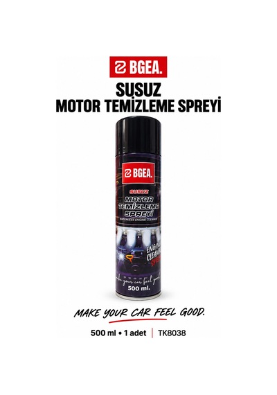 Bgea Susuz Motor Temizleme Spreyi 500 Ml Yağ Ve Kir Temizleyici Aerosol