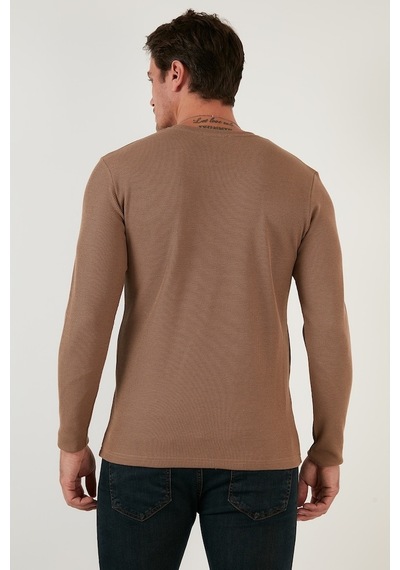 Buratti Erkek Sweat 5905073 Safari Kahverengi