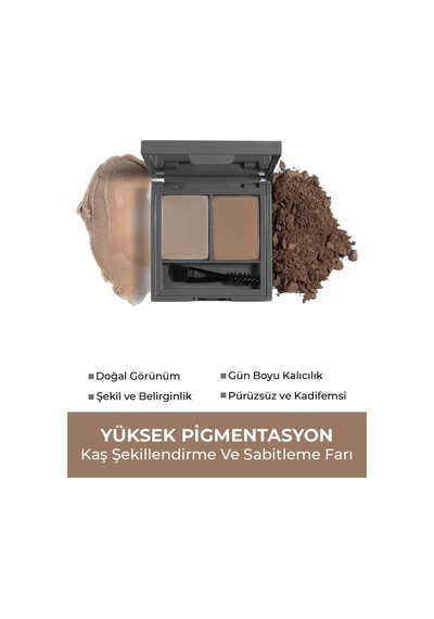 Şekillendirici, Belirginleştirici Kahve Kaş Sabitleme Farı-perfect Fix Brow Palette 702 Brown Çok Renkli