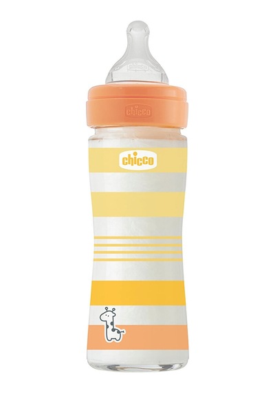 Chicco Wellbeing Yavaş Akış Gri Cam Biberon 240 Ml 0+ Ay CHI-2872130000