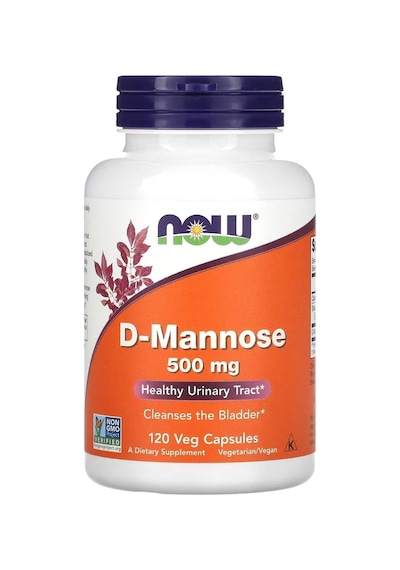 Now Foods D-mannose, 500 Mg, 120 Veg Capsules - 3433