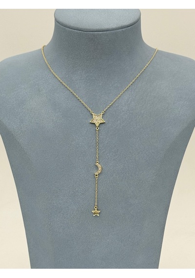 Kolye Metal Minimal Şıklık Zarif Hediye Model 385369 Çok Renkli