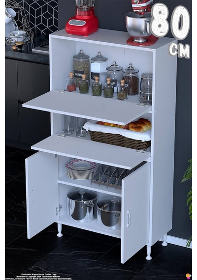 Vento 80 Cm Çok Amaçlı Mutfak Kiler Dolabı Üst Kapaklı Banyo Ayakkabılık Boy Mutfak Dolabı 80x150x32 Beyaz Vento 80 Cm Çok Amaçlı Mutfak Kiler Dolabı Üst Kapaklı Banyo Ayakkabılık Boy Mutfak Dolabı 80x150x32 Beyaz