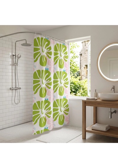 Bay Pvc Duş Perdesi - Çift Kanatlı - 12 Halkalı - 90x180 Cm Najmaddin Diğer