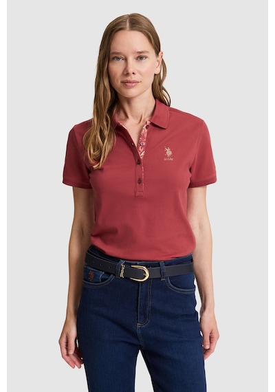 U.s. Polo Assn. Kadın Fuşya Tişört Basic 50326475-vr023 Fusya