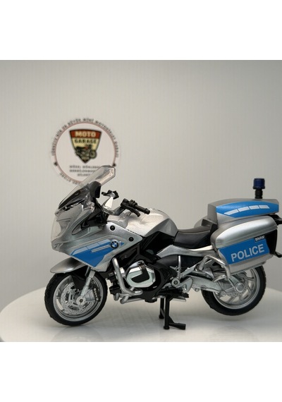 Bmw R1250 Rt-p Polis Motosikleti - 1:18 Ölçek 12cm Kutulu Standlı Diecast Model