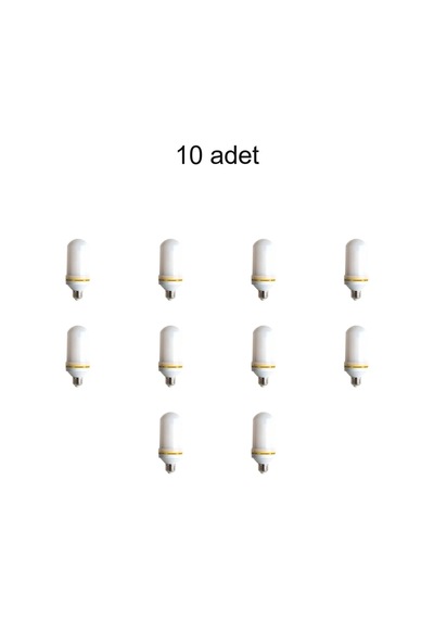 Ct-4059 5w Alev Led Ampül Amber 10 Adet