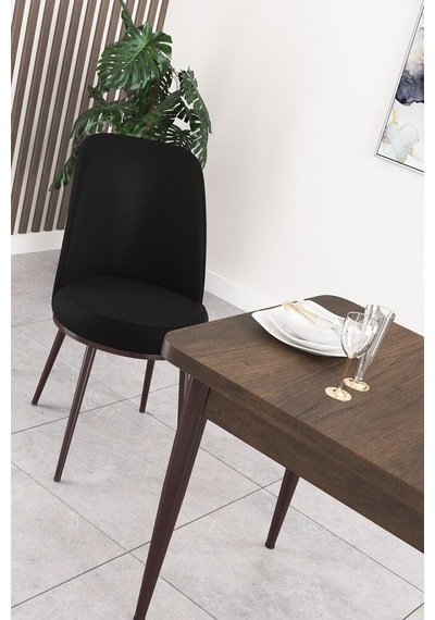 Canisa Concept Nil Serisi 70x110 Sabit Mutfak Masası Takımı Barok Desen Masa 4 Siyah Sandalye Siyah Sandalyeler Barok Masa Canisa Concept Nil Serisi 70x110 Sabit Mutfak Masası Takımı Barok Desen Masa 4 Siyah Sandalye Siyah Sandalyeler Barok Masa