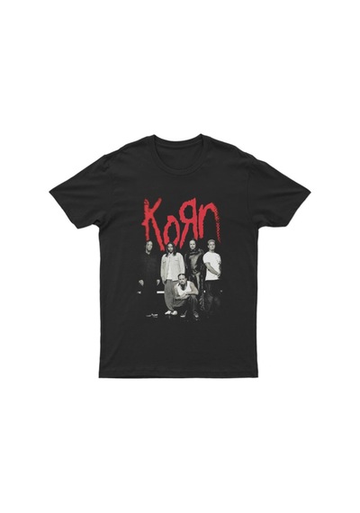 Adrift Korn Unisex Tişört T-shirt Siyah