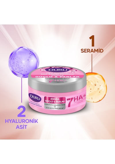 Nem Bombası 7 Li Hyaluronik Asit Kompleksi Yoğun Nemlendirici Saç Maskesi Güçlü Parlak 200 Ml
