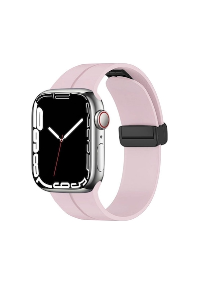 Apple Uyumlu  Watch 42 MM Manyetik Klipsli Silikon Lüx Kordon