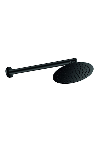 Gpd Ankastre Duş Başlığı Oval Slim Metal 20 Cm Siyah Ads28-s Siyah