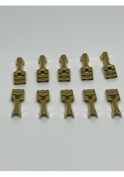 10 Adet 6,3 Mm Dişi Fiş Tırnaklı Terminal Kablo Ucu Sf1d