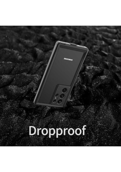 Zore Galaxy S22 Ultra Uyumlu 1-1 Su Geçirmez Uyumlu-siyah Siyah