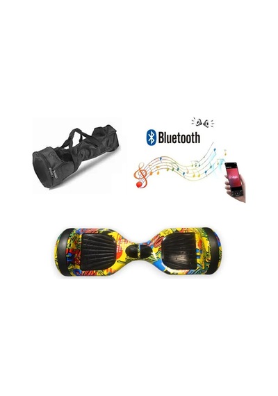 Citymate Hoverboard 6.5 inch Elektrikli Kaykay Scooter Full Ledli Bluetooth Hoparlörlü Çanta Hediye D08