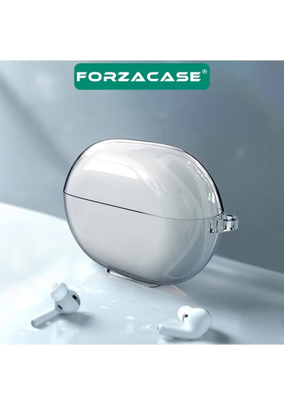 Forzacase Huawei Freebuds Pro 5 İle Uyumlu Şeffaf Anahtar Askılıklı Bluetooth Kulaklık Kılıfı - Fc927