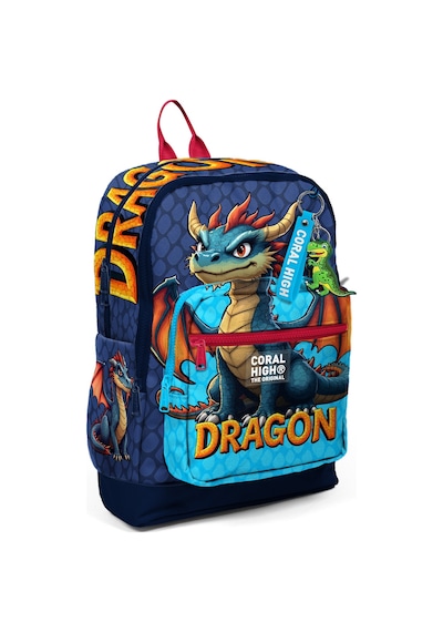 Coral High Kids Dragon Desenli 3 Lü Okul Çanta Seti Set0133213 Mavi