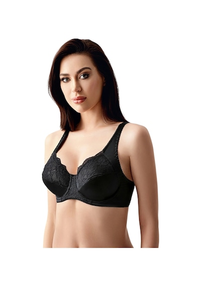 New Bra Newbra Lingerie 342305 Kadın Dantel Detaylı Balenli Toparlayacı Minimizer Sutyen Siyah New Bra Newbra Lingerie 342305 Kadın Dantel Detaylı Balenli Toparlayacı Minimizer Sutyen Siyah