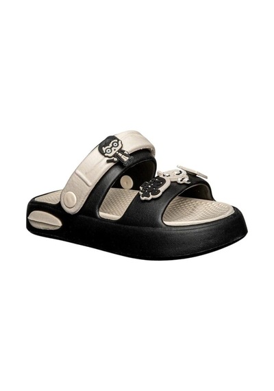 Look Life Çocuk Ortopedik Emoji Terlik Günlük Siyah Unisex