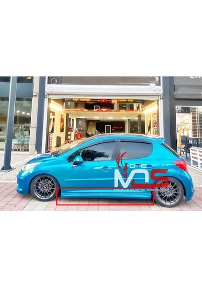 Peugeot 207 R Marşpiyel Sağ Sol Takım Fiberglass Boyasız