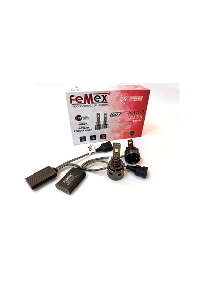 Femex Gt Nano Plus Csp Lumıled Royal Chipset Radyatör Soğutmalı Hb3 9005 Led Xenon Led Headlight