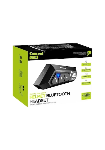 Miaxtreme Rgb Su Geçirmez Ipx8 Bluetooth V5.4 Motosiklet Kask Kulaklık Interkom S-c22