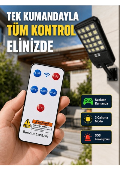 Lexroo Güneş Enerjili Led Duvar Ve Direk Lambası Suya Dayanıklı A