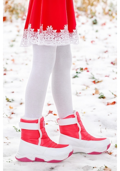 Kiko Kids Monny Cırtlı Kız Çocuk Kar Botu Fuşya Fuşya