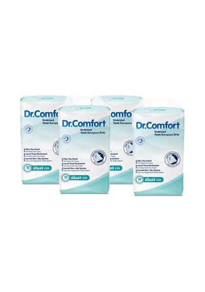 Dr Comfort 60 x 90 Yatak Koruyucu Örtü 10'lu 4 Paket 40 Adet