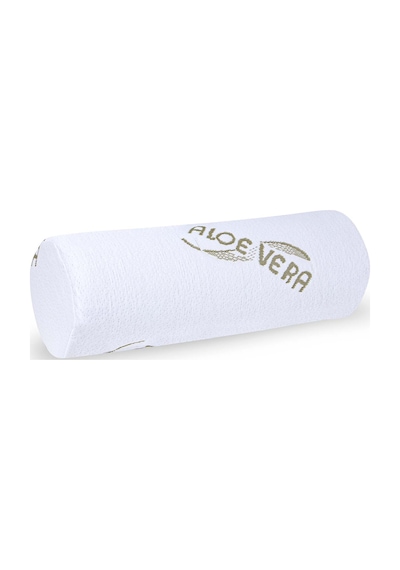 Visco Ortopedik Rulo Yastık 45x15cm, Beyaz
