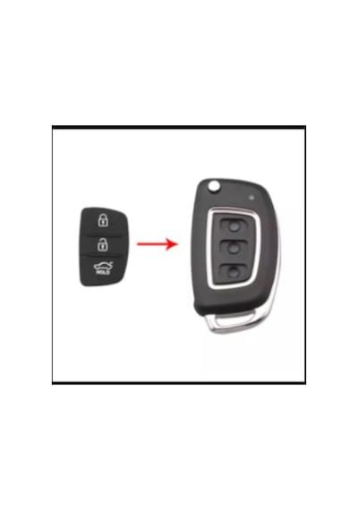 Hyundai Uyumlu Için Anahtar Tuşu I10 I20 I30 Ix35 Dış Çerçeve Çıtalı
