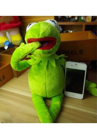 Susam Sokağı Kurbağa Kermit 41Cm Peluş Oyuncak Nostalji Hediyelik