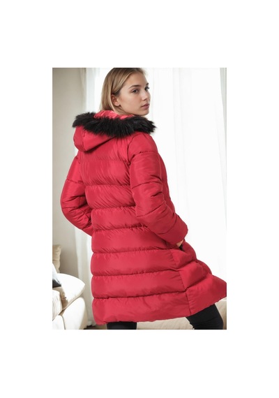 Z6760 Dewberry Bayan Kaban-düz Bordo Düz Bordo